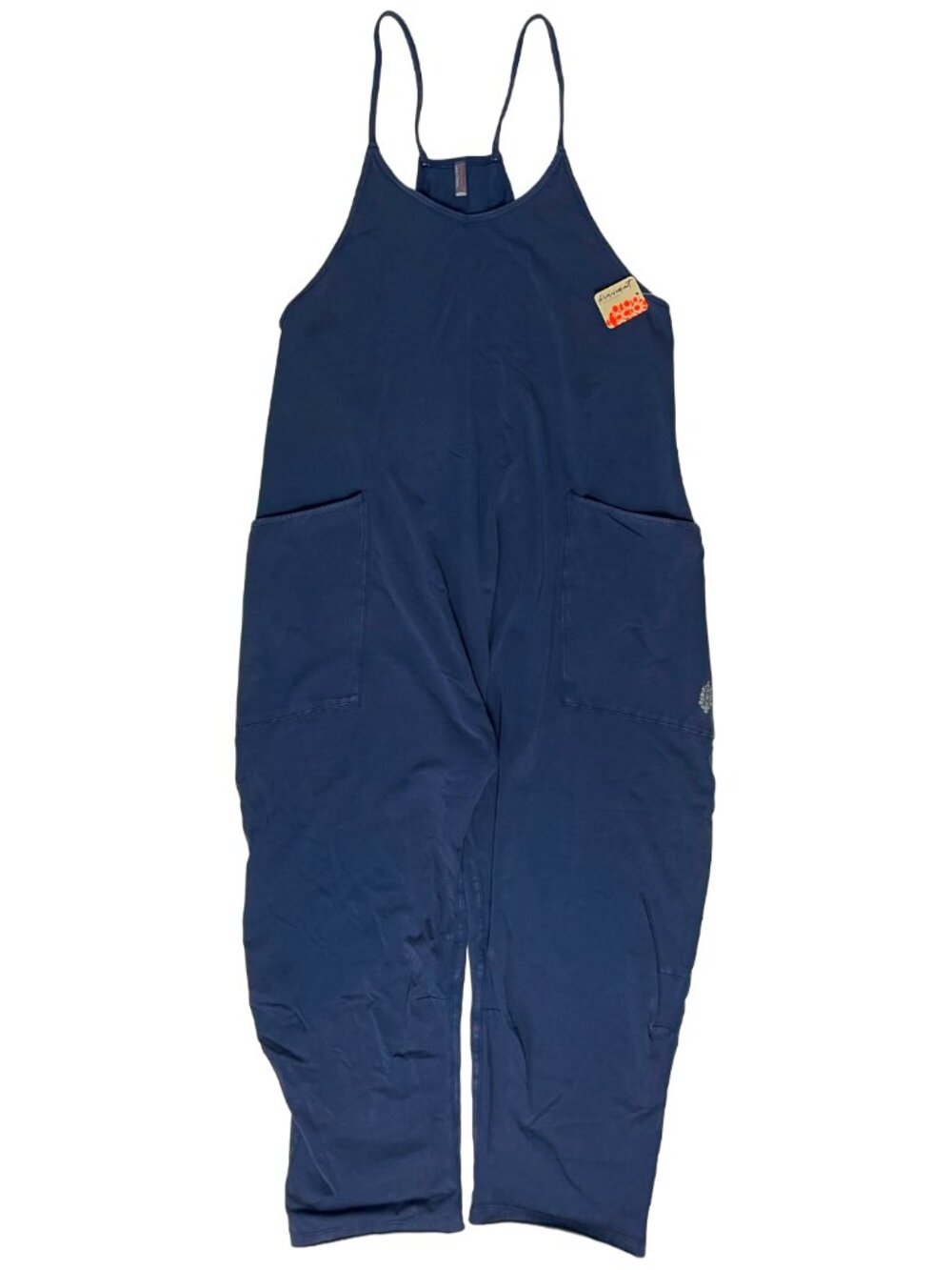 Free People FP Movement Hot Shot Onesie Blue Harem Jumpsuit NWT - Picture 2 of 13